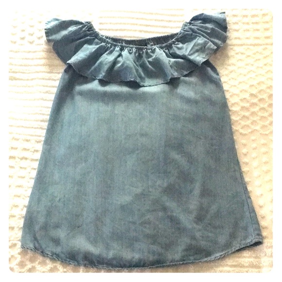 Lulu’s Chambray Off The Shoulder Dress - Picture 3 of 4